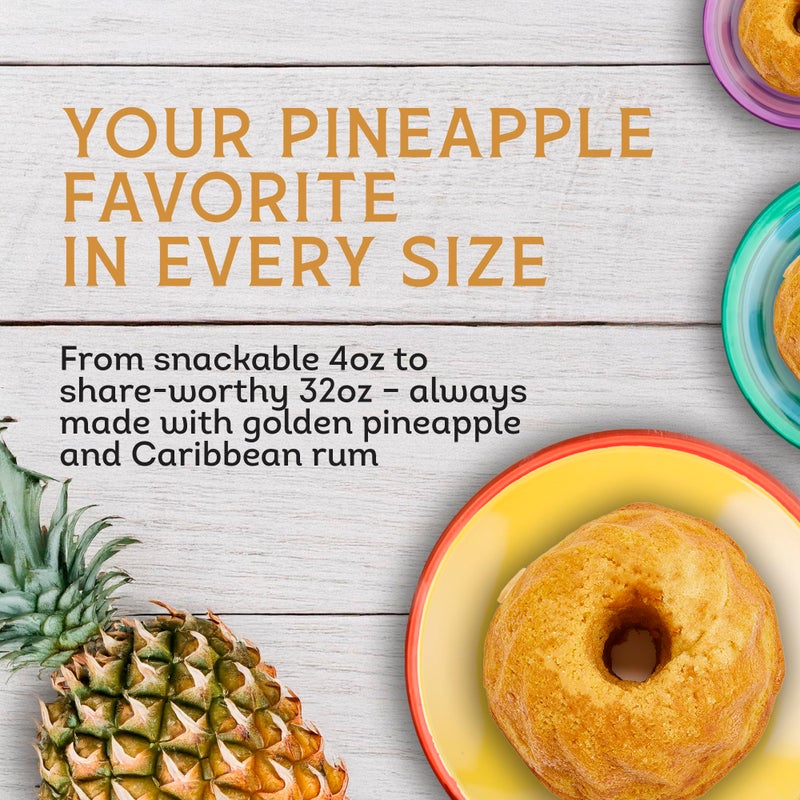 TORTUGA Caribbean Pineapple Rum Cake - 16 oz Caribbean Pineapple Rum Cakes - The Perfect Premium Gourmet Gift for Stocking Stuffers, Gift Baskets, and Christmas Gifts - Great Snack Cakes for Delivery - Image 5